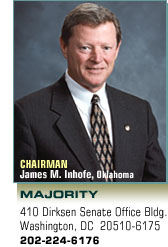 Chairman: James M. Inhofe, Oklahoma