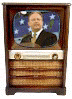 Antique Television with an image of Congressman Radanovich on the Television.