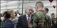 Mark met with MN troops before deploying overseas.
