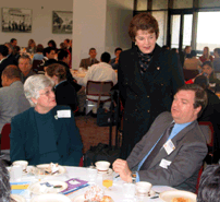 Senator Feinstein welcomes California constituents at a recent breakfast in Washington D.C.