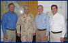 Camp Fallujah, Iraq - Senators Mike Crapo (R-ID), McConnell, and Jim DeMint (R-SC) meet with General George W. Casey, commander of multinational forces in Iraq. (June 2, 2005)