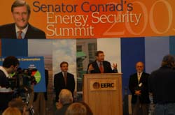 Senator Conrat at the 2005 Energy Security Summit Announcement