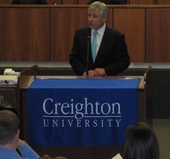 Senator Hagel delivered a speech at Creighton University's Alpha Sigma Nu Lecture Series on Friday, March 31, 2006.