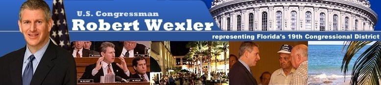 Congressman Robert Wexler, 19th District of Florida