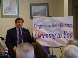 Rep. Rothman at a listening session in Edgewater, New Jersey. March 2006.