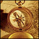 Photo of a compass and map