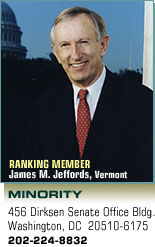 Ranking Member: James M. Jeffords, Vermont