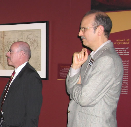 Rep. Waxman (left) tours the Autry National Center's Museum of the American West