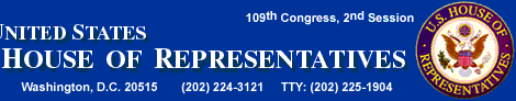 United States House of Representatives, 109th Congress, 1st Session