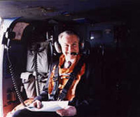 On board a U.S. Coast Guard helicopter in Mobile, Alabama. Mobile is home of the Coast Guard Aviation Training Center.