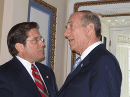 Congressman Rothman and Israeli Prime Minister Ehud Olmert