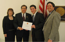 Rep. Rothman with Andrew Sohn and his family.