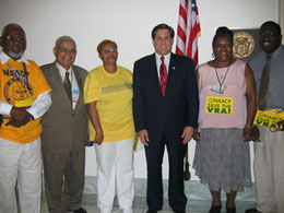 Rep. Rothman with leaders of the NAACP of Bergen County