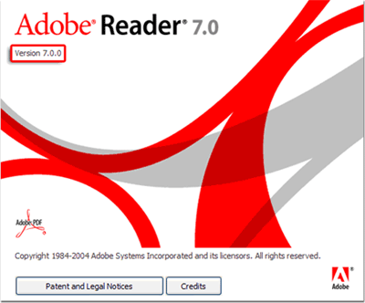 Acrobat Reader Version 7