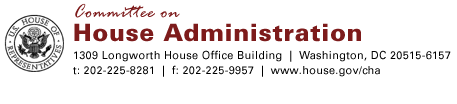 Committee on House Administration Print Logo
