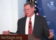 Senator Inhofe speaks to the Heritage Foundation covering National Security Issues..