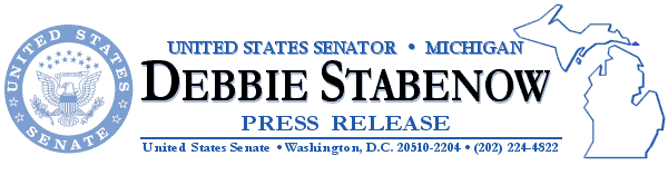 U.S. Senator Debbie Stabenow - Press Release