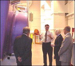 Herb joins Modine Manufacturing Company's President and CEO, Dave Rayburn, on
a tour of the Technology Center in Racine.