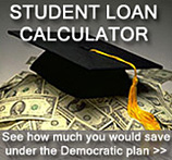 Student Loan Calculator: See how much you would save under the Democratic plan >>