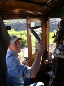 Congresman Walden Helps Keep the Sumpter Valley Railroad Moving