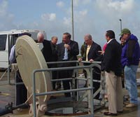 Sen. Sessions with Sens. Cornyn and Allard examined the launch facilities at Vandenburg Air Force Base.