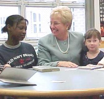 Nancy discusses the importance of reading with elementary school students