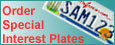 Go to Order Special Interest/Personalized Plates
