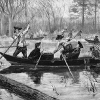 Men rowing a boat