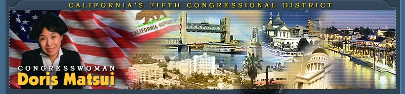 CA's 5th Congressional District: Clockwise from Left: Tower Bridge, downtown Sacramento, Old Sacramento Waterfront, California State Capitol, Crest Theatre, & the UC Davis Medical Center