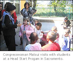 Rep. Matsui visits a Head Start Program