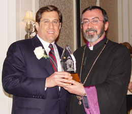 Rep. Rothman with Archbishop Barsamian