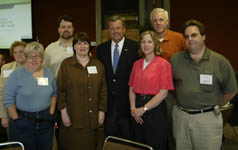 Congressman Latham with participants of the 2004 Conference