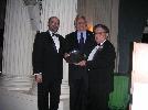 Al Zapanta, President and CEO of the U.S.-Mexico Chamber of Commerce honors Congressman Reyes and Mexican Ambassador to the U.S. Carlos de Icaza with the 