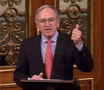 Screen capture of Senator Harkin giving his speech on the filibuster agreement.  May 23, 2005