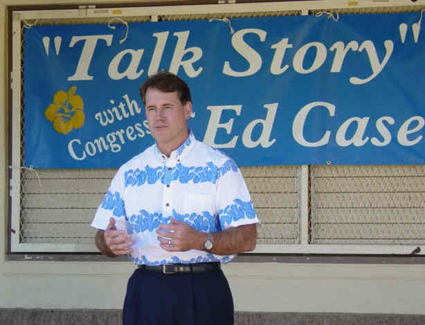 Ed at a Talk Story on Maui