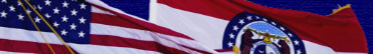 U.S. Flag and Missouri State Flag