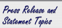 Press Release and Statement Topics
