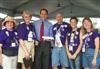 Camp meets with district residents who traveled to Washington, D.C. for the American Cancer Assoication's Relay for Life.
