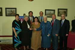 Congressman Hefley presenting the Acts of Caring Awards on April 21 in Teller County, Colorado.  