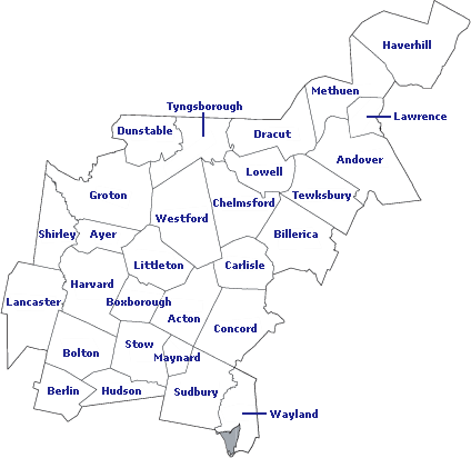 5th District of Masachusetts Map