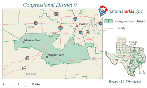 map of the ninth district