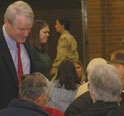 This is an image of Congressman Baird at a Town Meeting.