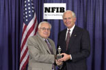 Mike receiving Guardian of Small Business Award from the National Federation of Independent Business