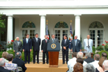 Mike at bill signing ceremony outside the White House