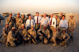 Mike with United States troops in Iraq