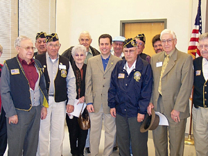 Dan with veterans in Muskogee