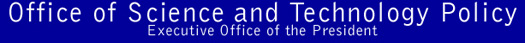Office of Science and Technology Policy Header