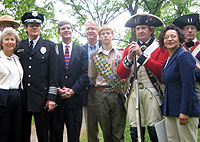Photo - Miller at Earth Day event at the Guilford Battleground in Greensboro.