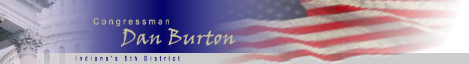 Congressman Dan Burton, Indiana's 5th District