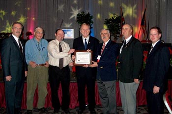 Congressman Chabot is presented with the Friend of the Farm Bureau Award by members of the Ohio Farm Bureau